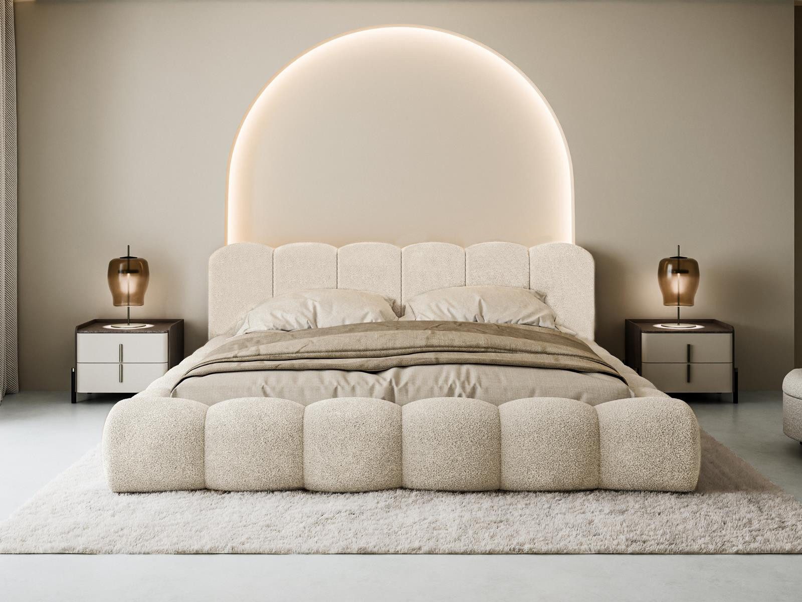 Compleo Polsterbett Designerbett, Wolkenbett, TOPSELLER, Modern Schlafzimme günstig online kaufen