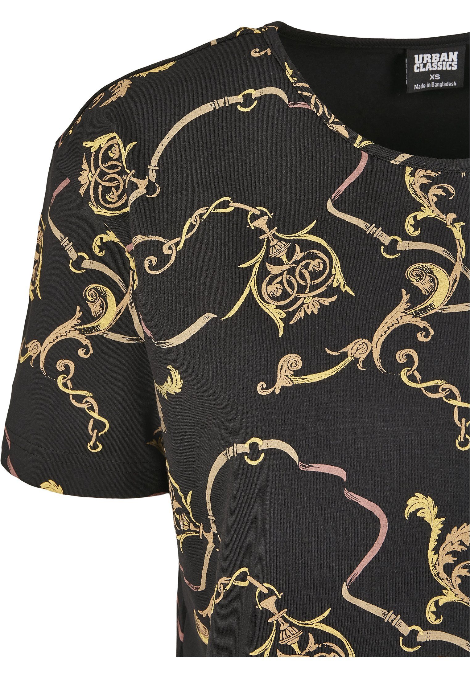 (1-tlg) Luxury URBAN Damen Ladies Print Short AOP Kurzarmshirt Oversized Tee CLASSICS