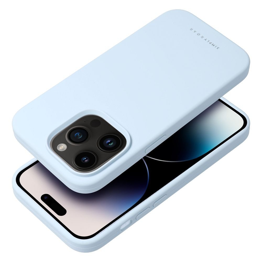 ROAR Handyhülle Cloud-Skin Case Kompatibel mit iPhone 17 Air Hellblau 6,5 Zoll, Silikon Case mit Innenpolsterung und integrierter Verstärkung