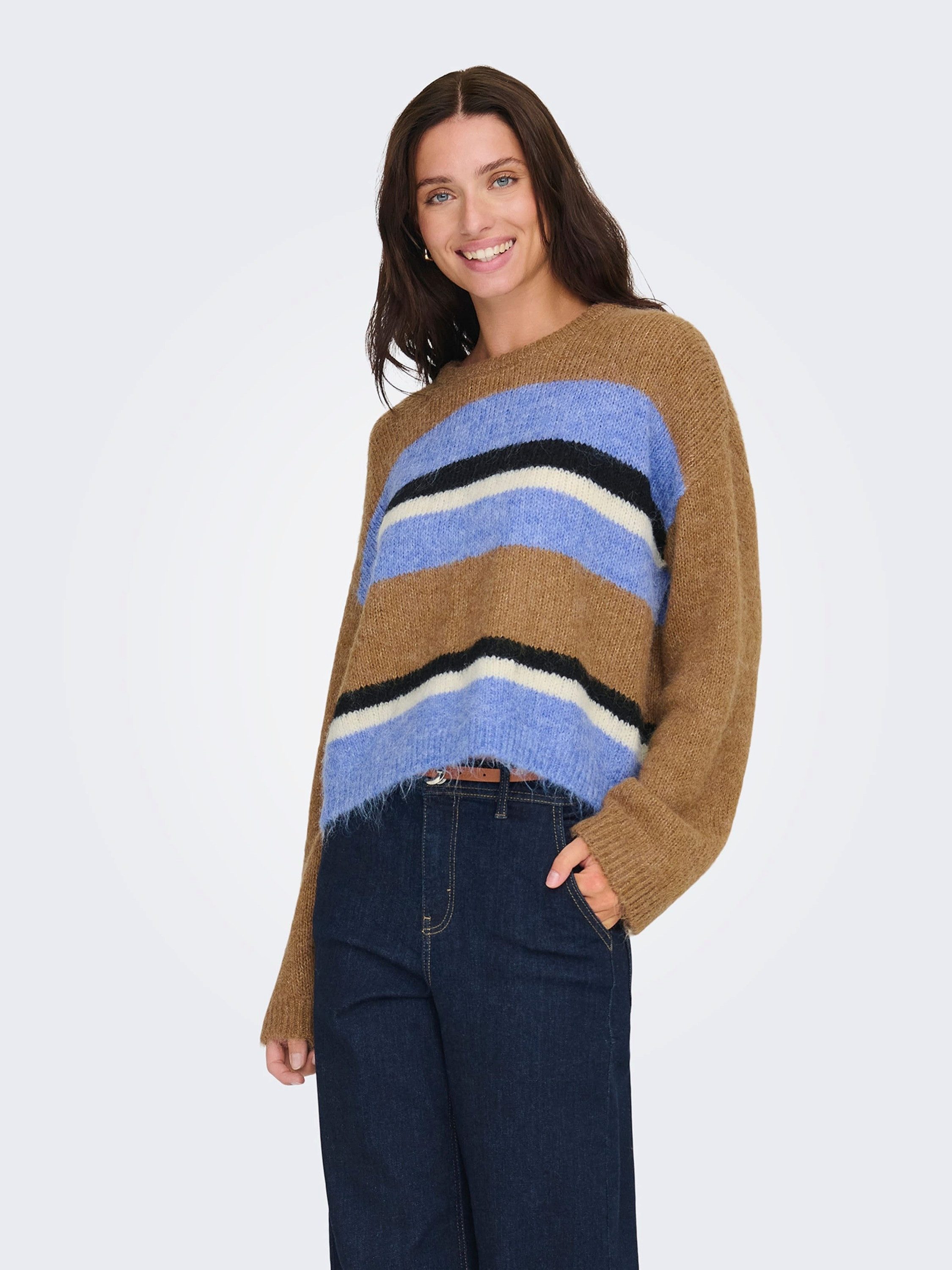 ONLY Rundhalspullover ONLKALLIE (1-tlg) Plain/ohne Details