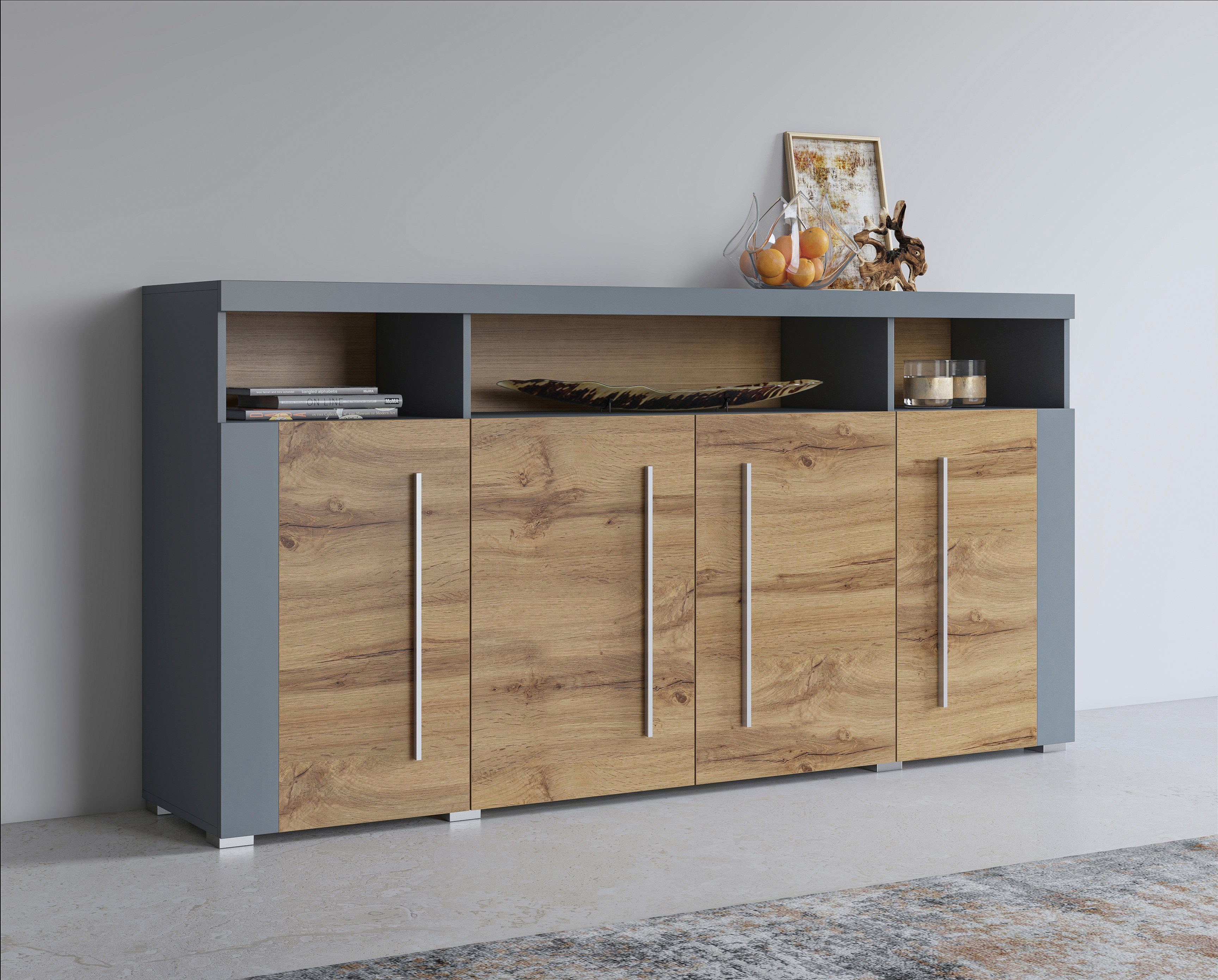 cm, Breite Helvetia Oberflächen 182 Sideboard Pflegeleichte Roger,