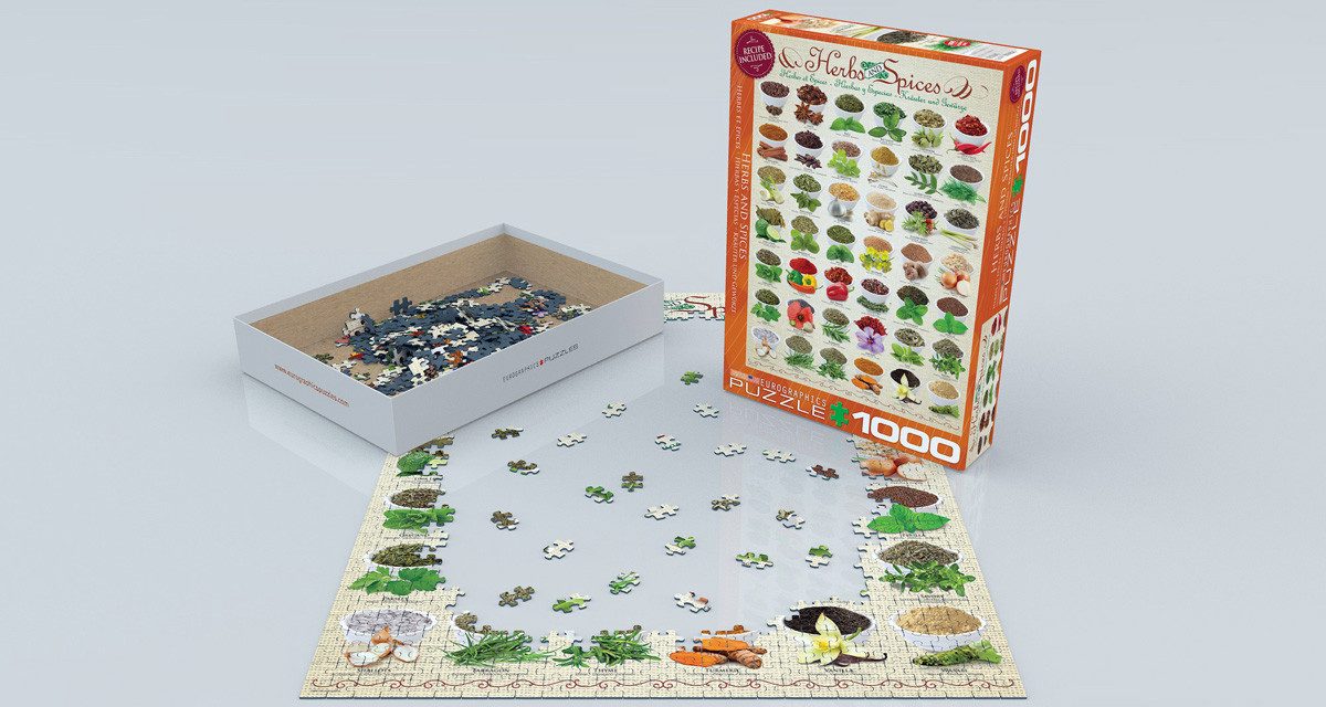 Puzzle 1000 Teile Puzzle - Puzzle - Kräuter und Gewürze, Puzzleteile
