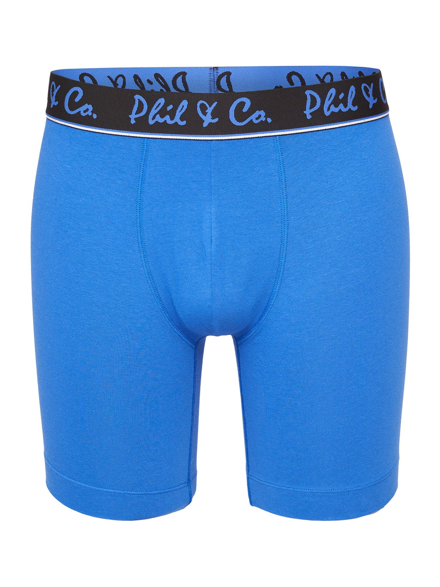 Phil & Co. Langer Boxer Long Boxer Briefs - langes Bein - Jersey - ohne störendes Etikett (9-St) Retroshorts Boxershorts Multipack Mehrpack Baumwolle Herren 9-P – Bild 3 von 4