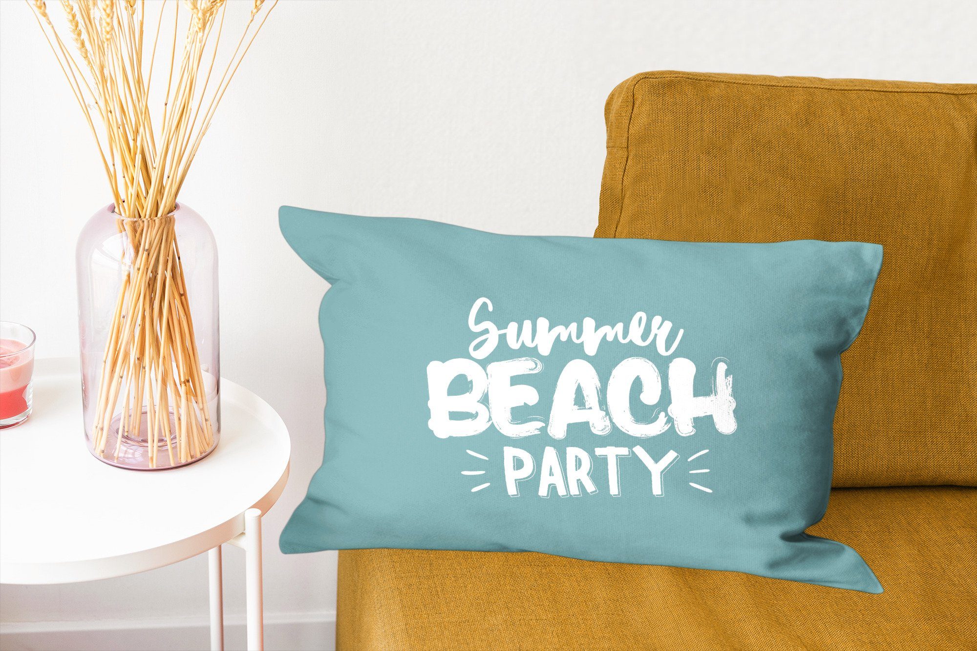 MuchoWow Dekokissen Wohzimmer Füllung, Strand Party, Schlafzimmer Dekoration, Sommer - Dekokissen mit - Zierkissen