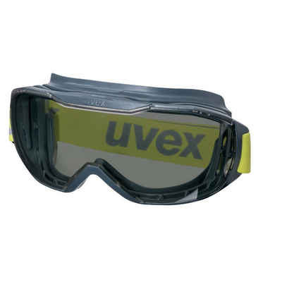 Uvex Arbeitsschutzbrille, (1St), megasonic supravision excellence anthrazit/lime