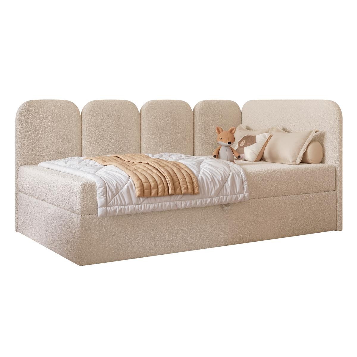 Compleo Boxspringbett Jugendbett DREAMY, Polsterbett mit Bettkasten, 80/90/ günstig online kaufen