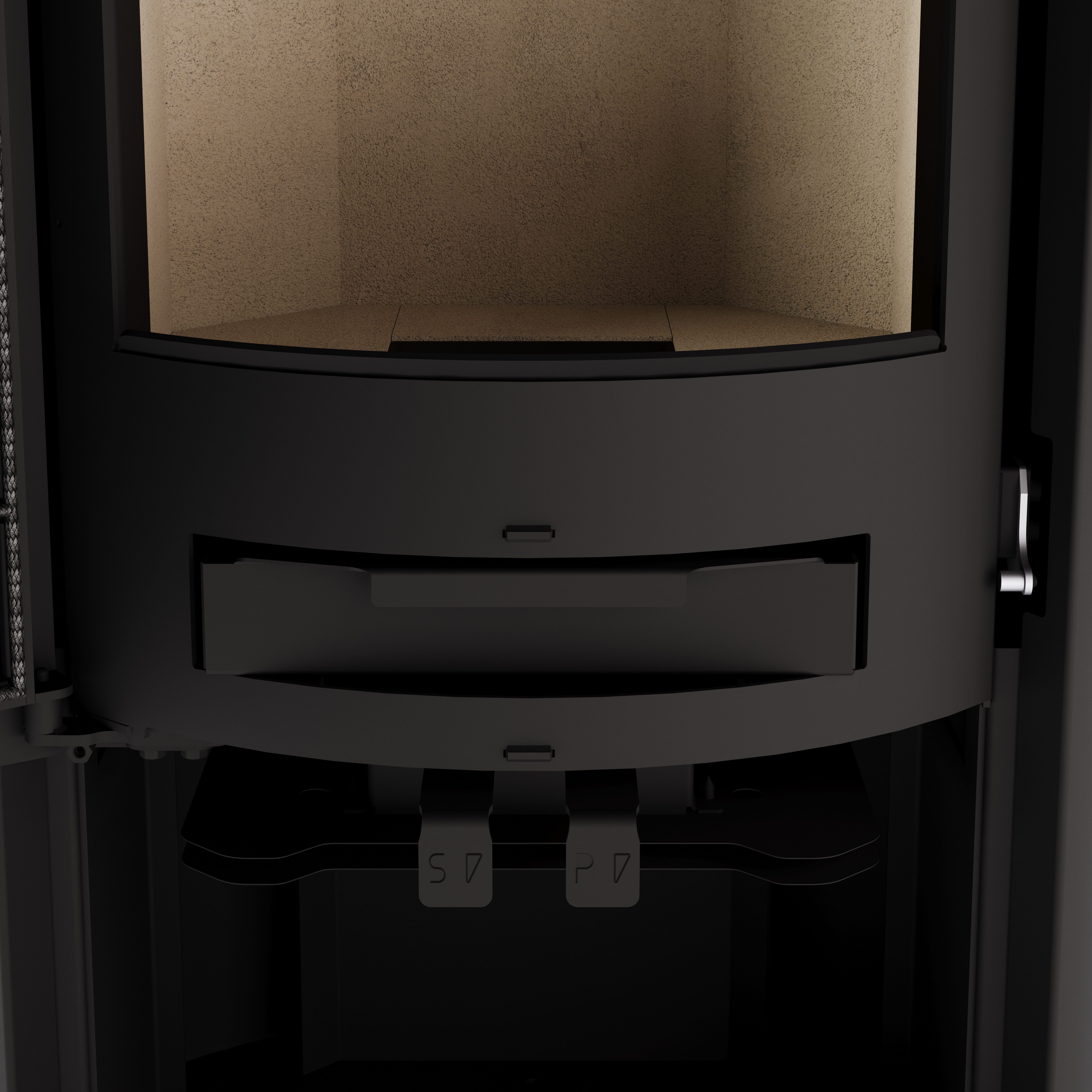 JUSTUS Kaminofen Kaya 7, 7 kW, Zeitbrand, skandinavisches Design, Aufstellort in deinem Zuhause