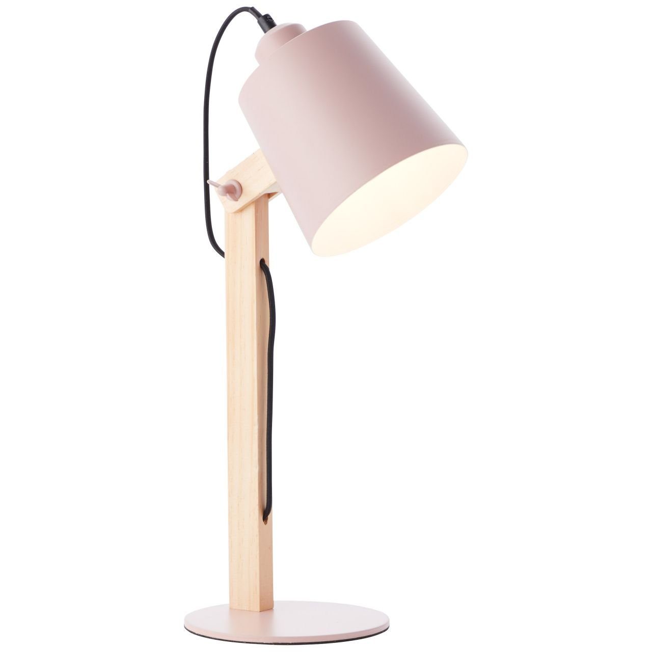 Lampe für Brilliant A60, 30W, Swivel E27, geeignet rosa Swivel, Tischleuchte N Tischleuchte matt 1x