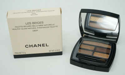 CHANEL Augenbrauen-Farbe Chanel Les Beiges Glow Natural Eyeshadow Palette Lidschatten Deep 4,5g