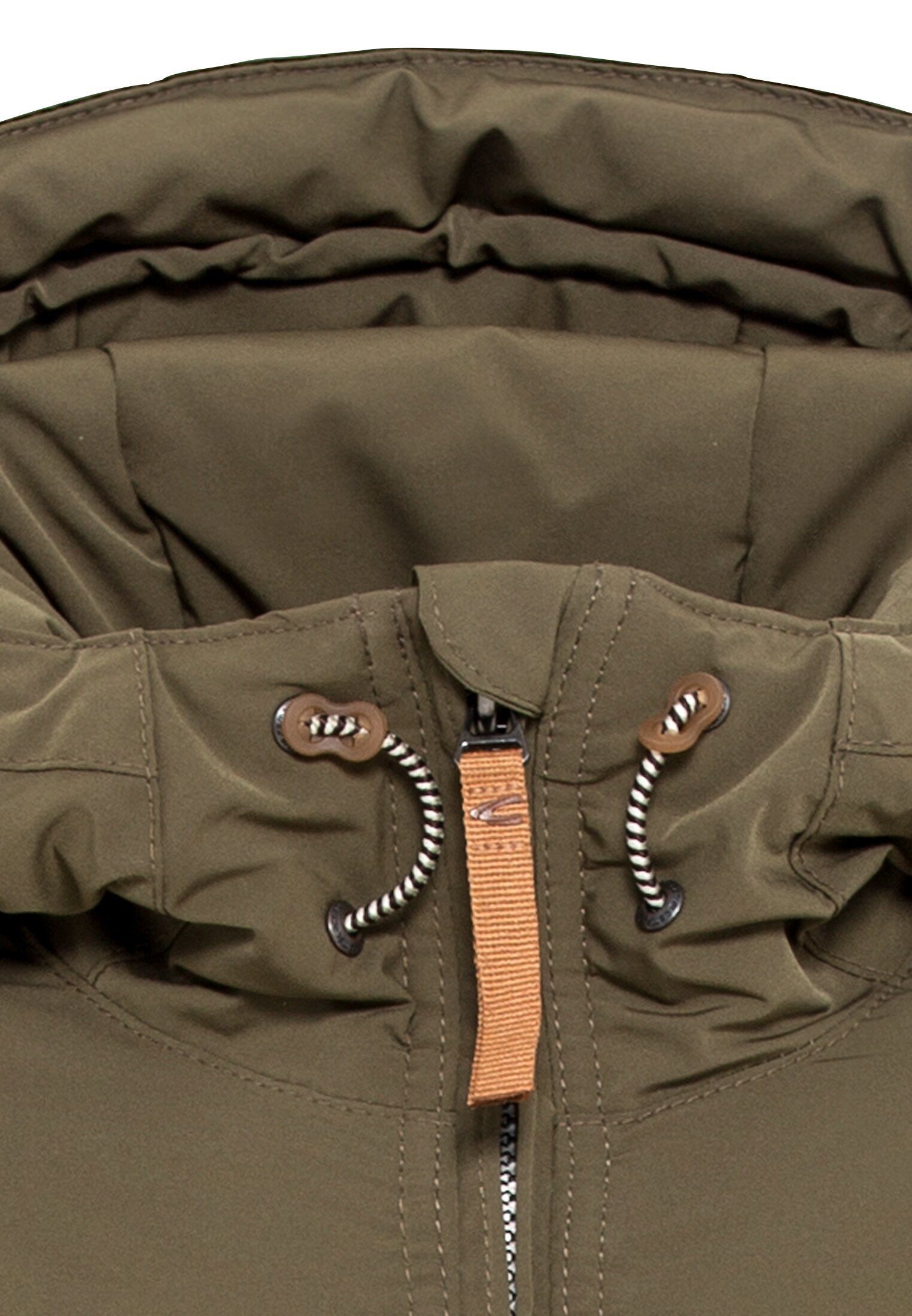 camel active Wintermantel mit Kapuze Langarm