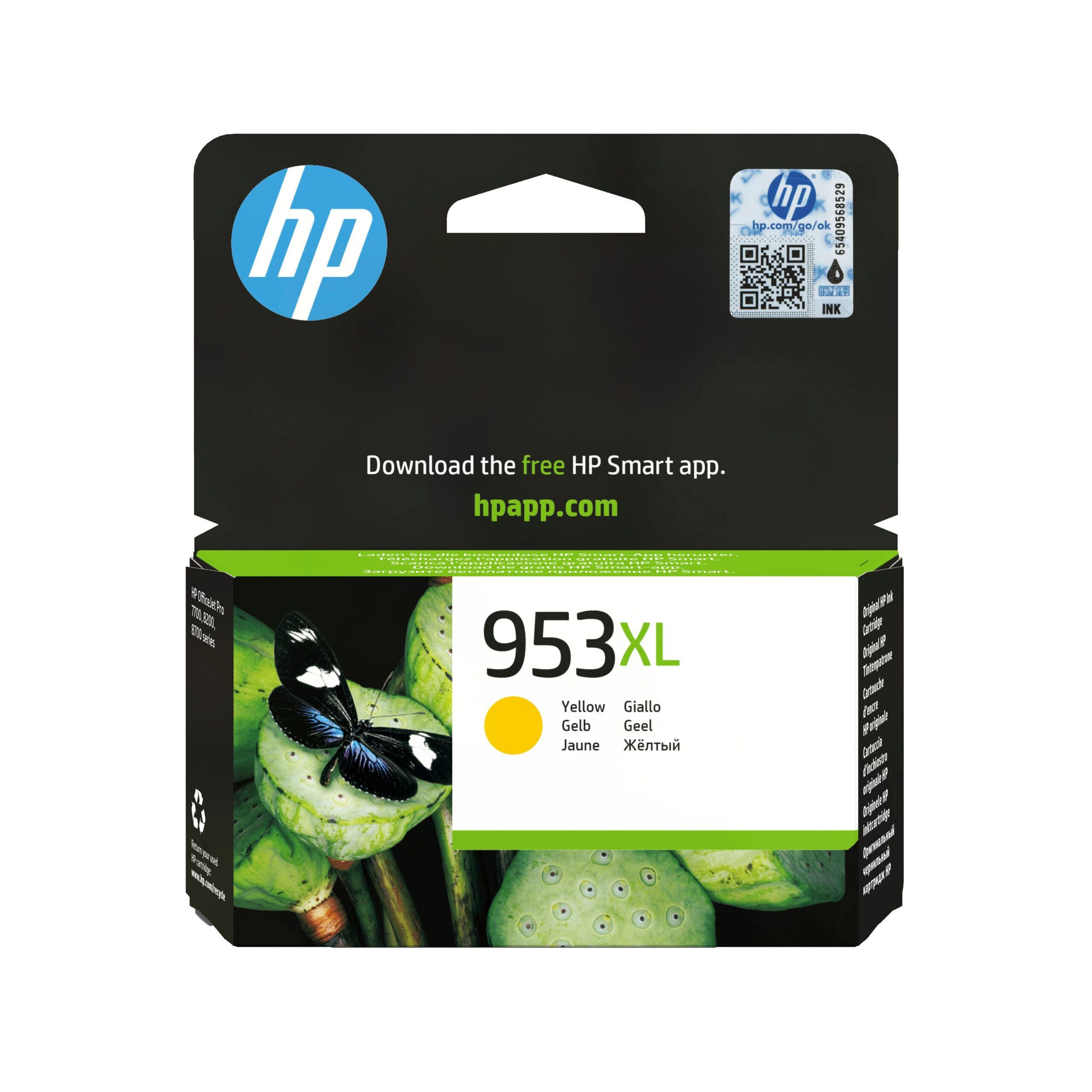 HP Tintenpatrone Nr. 953XL F6U18AE Gelb (ca. 1.600 Tintenpatrone
