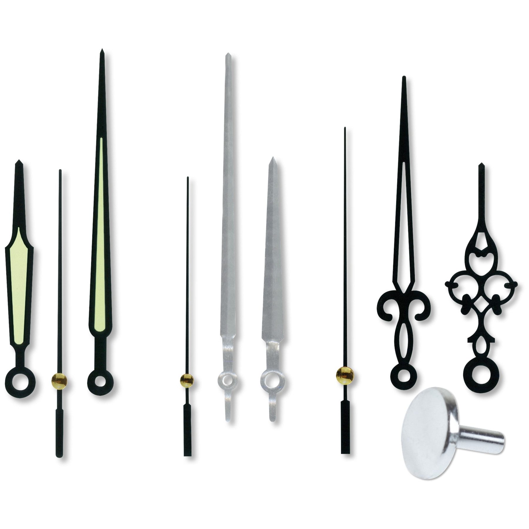 Blanko Wanduhr BLANKO Zeigersatz für Quarz-Uhrwerk günstig online kaufen