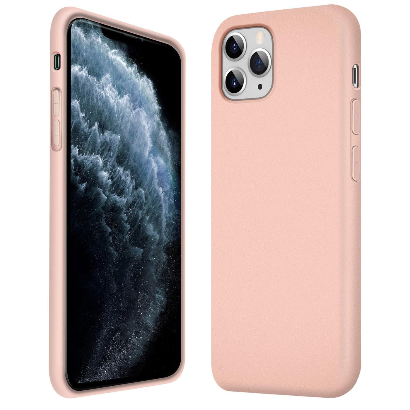 CoolGadget Handyhülle Silikon Case für das iPhone 11 Pro Slim TPU Cover 5,8 Zoll, Weiche Schutz Hülle mit Innen Fleece aus Stoff Handy Tasche