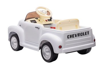 Elektro-Kinderauto Chevrolet 3100 Classic,12 volt, weiss 2 Motoren+LED