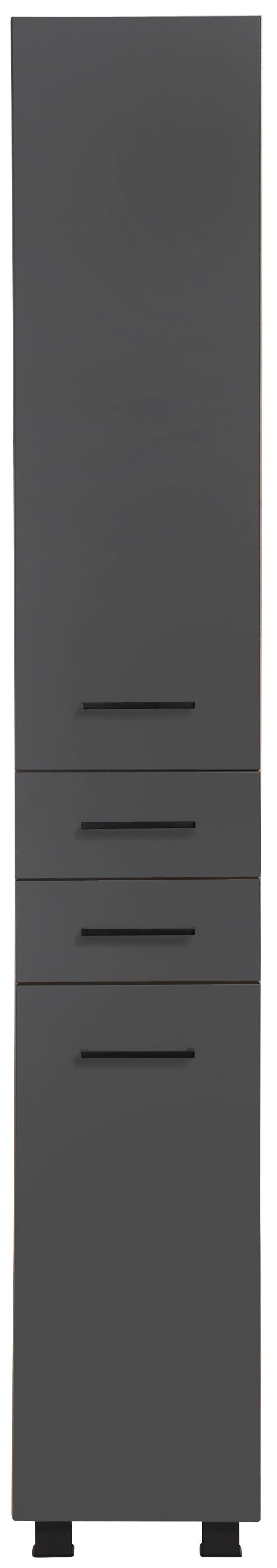 welltime Hochschrank Trento, verschiedene Ausführungen und Farben Badmöbel, Seitenschrank Breite 30 cm, viel Stauraum, Made in Germany