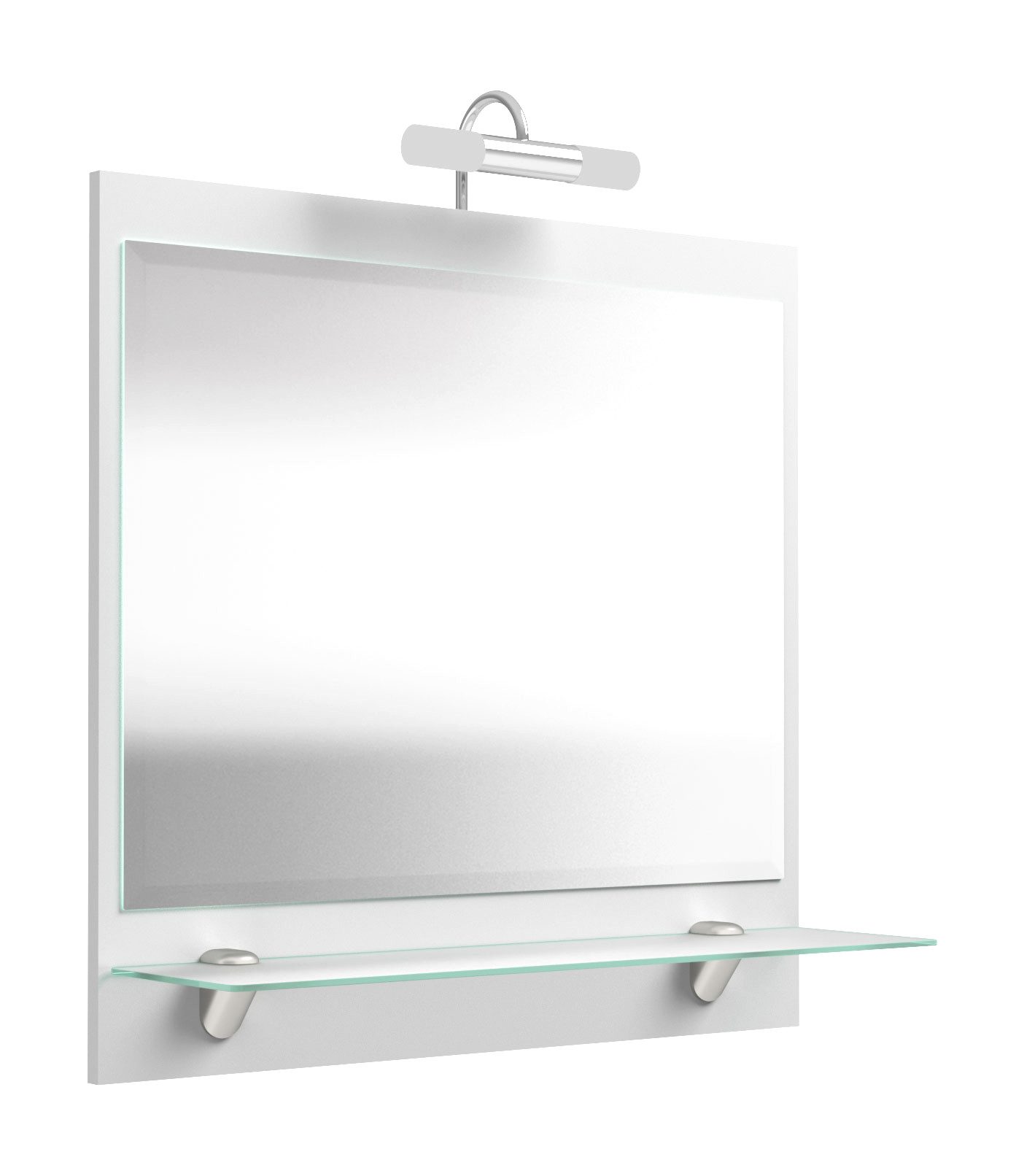 Magnolia Home Spiegelschrank Spiegel Salona 70 cm Weiss hochglanz