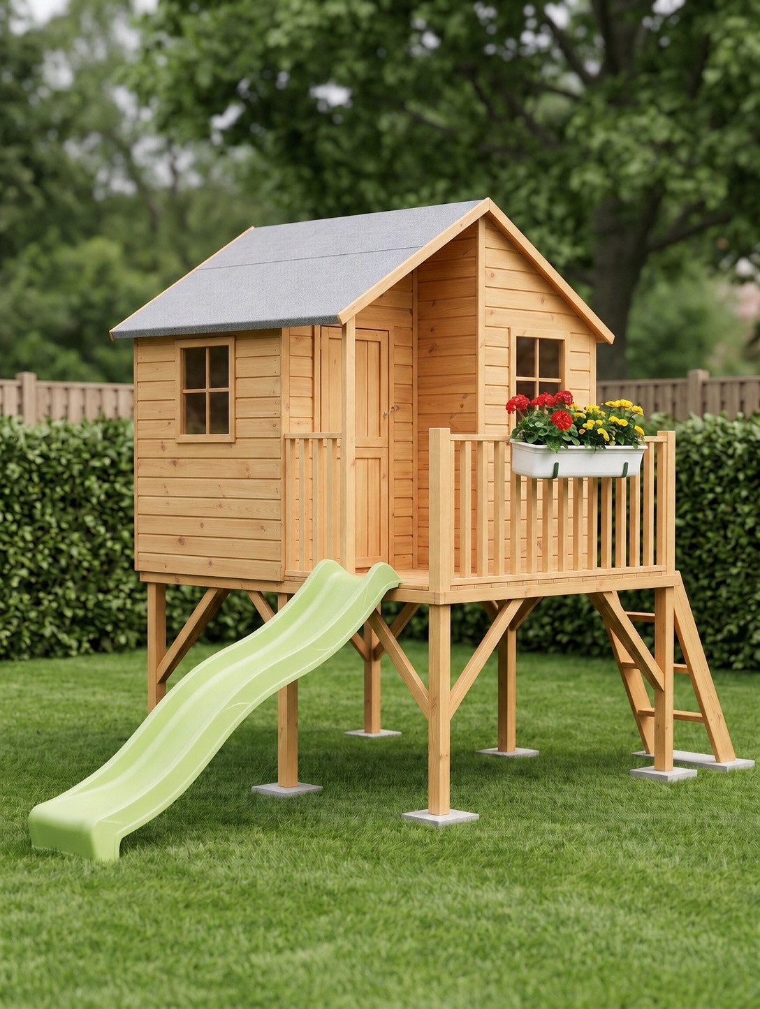 bv-vertrieb Spielhaus Kinderspielhaus Spielhaus Holz-Gartenhaus Spielhütte Kinder #3993