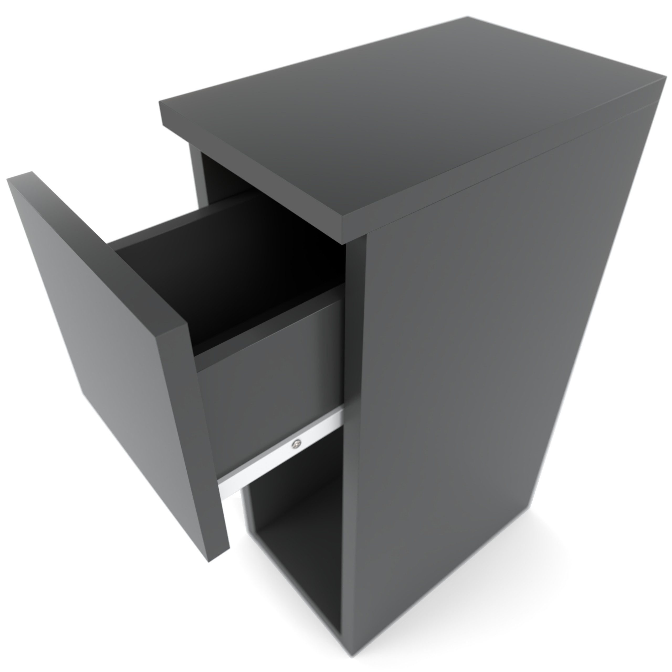 KOSETO Nachtkonsole Nachttisch mit 1 Schublade – 20x30x55 cm – für Schlafzi günstig online kaufen