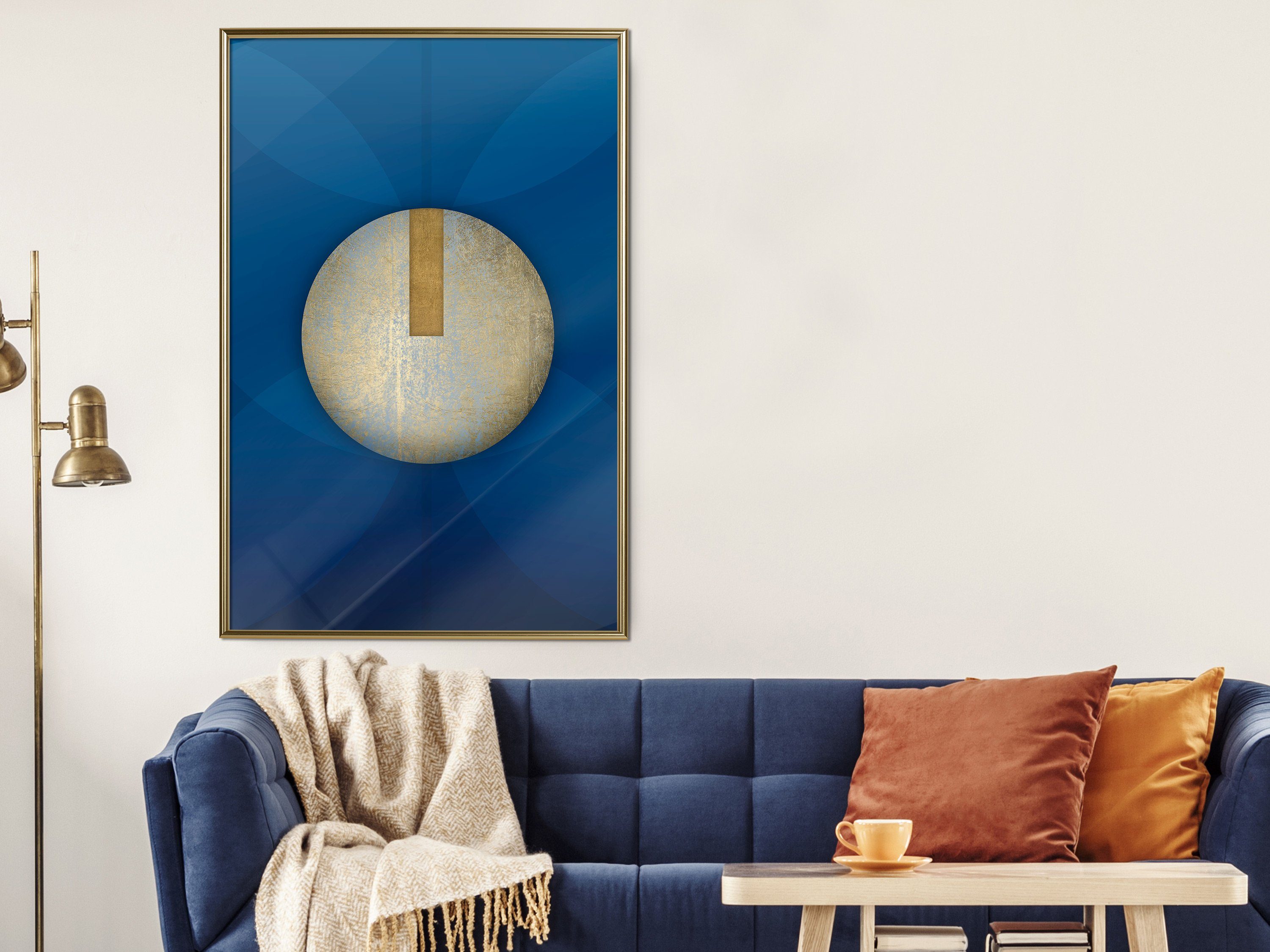 Artgeist Poster Indigo Abstraction []