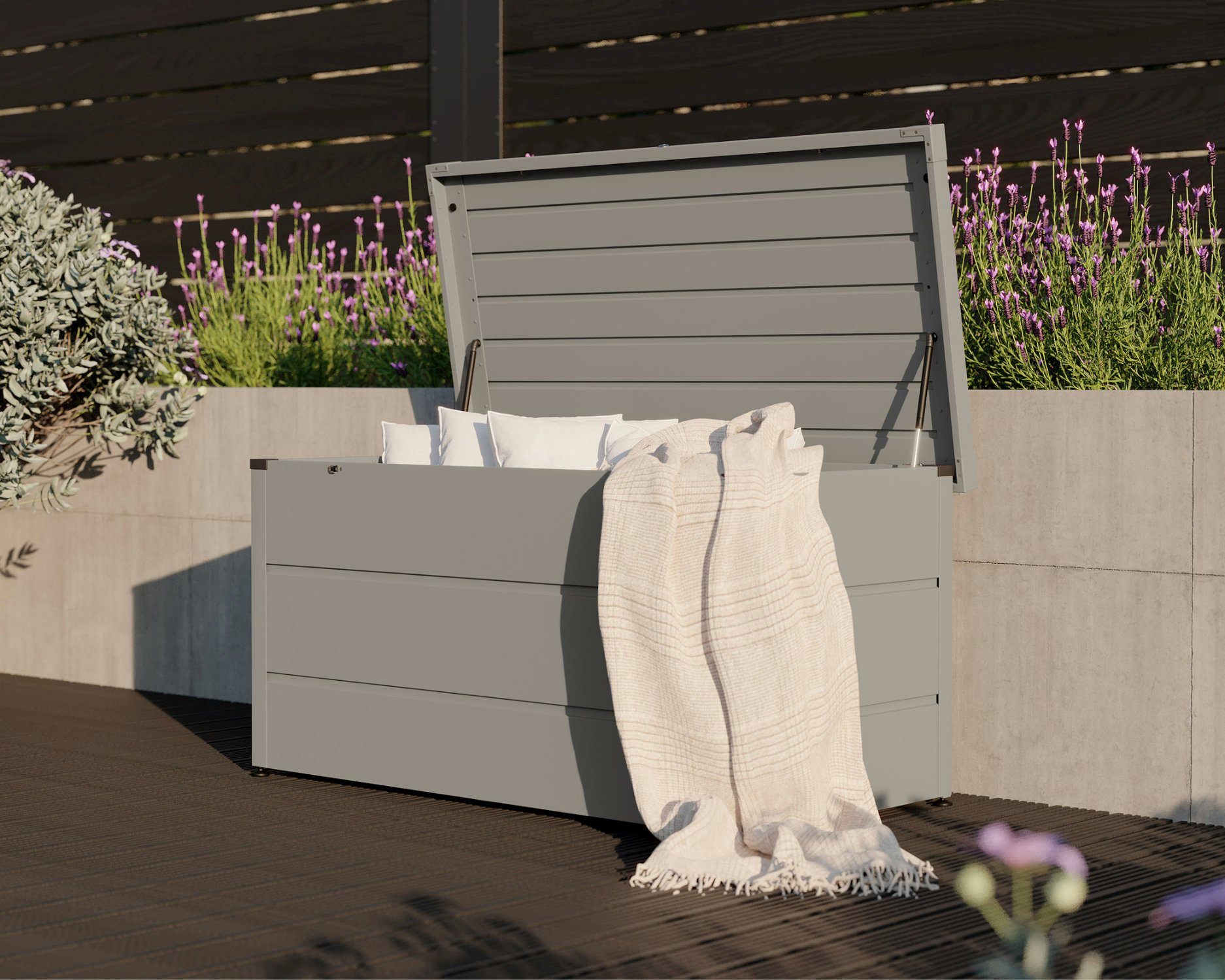 Hörmann Ecostar Gartenbox / Gerätebox / Kissenbox, 500 l, wetterfesten Beschichtung, langanhaltende Struktur