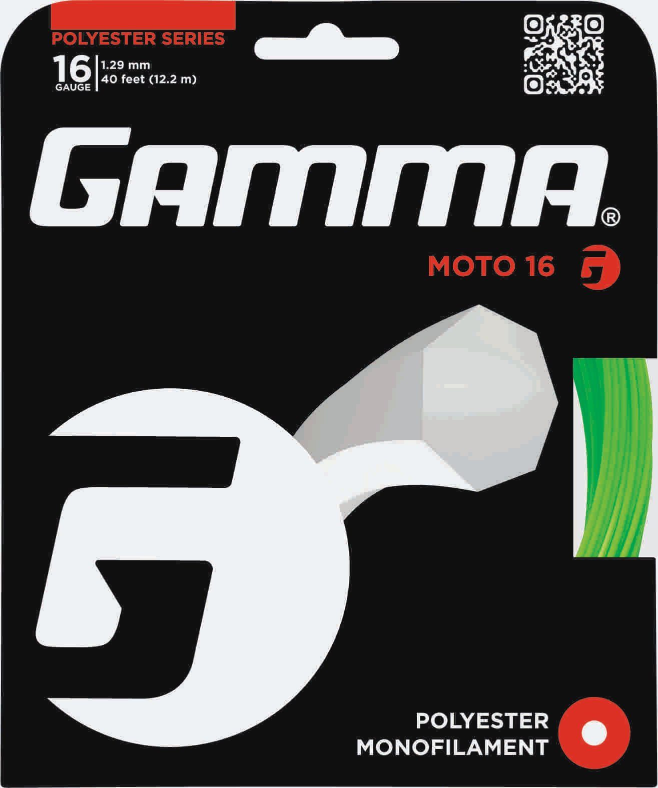 Tennissaite Moto (Haltbarkeit+Spin) limettegrün 12m Set