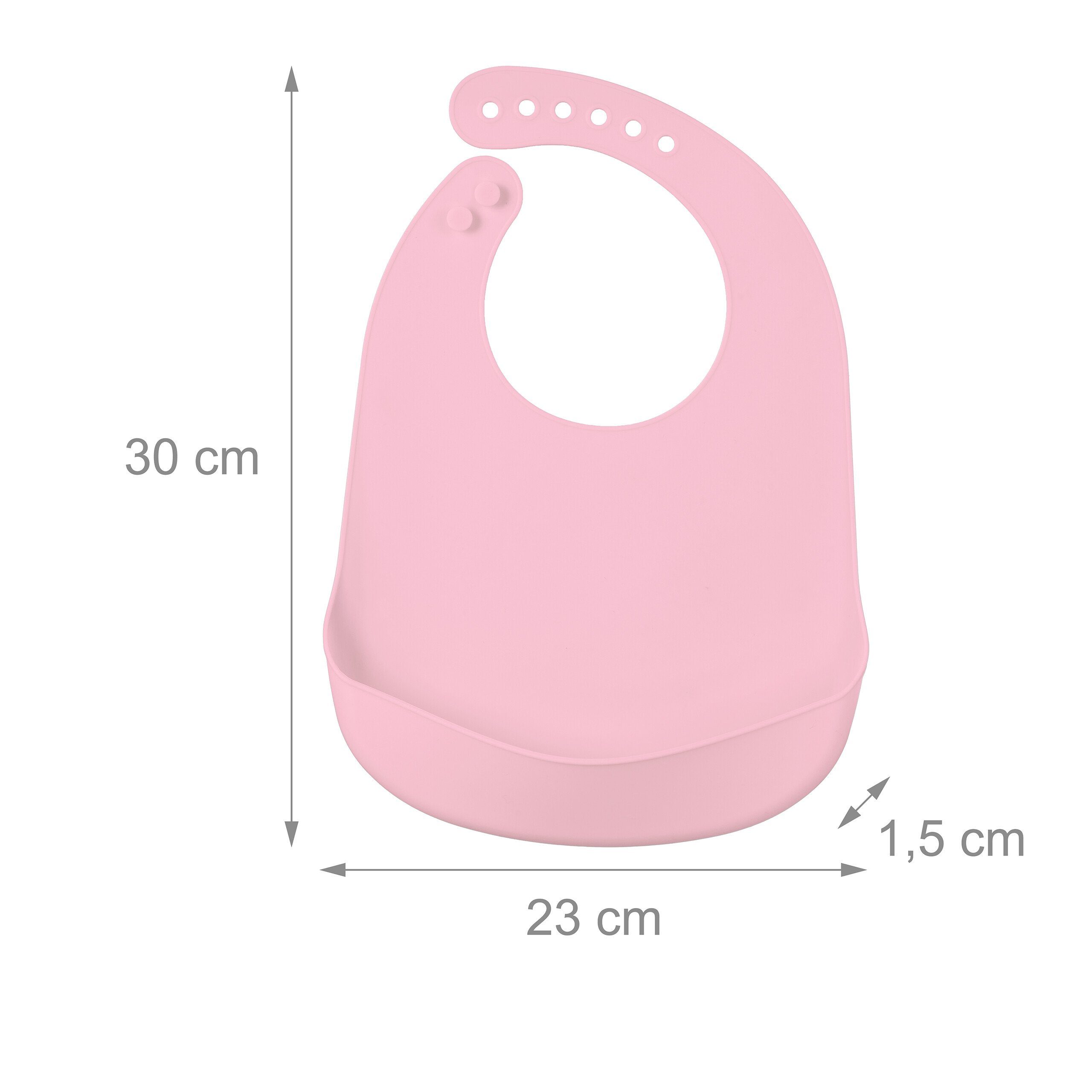 relaxdays Lätzchen Baby 2er Set, Rosa