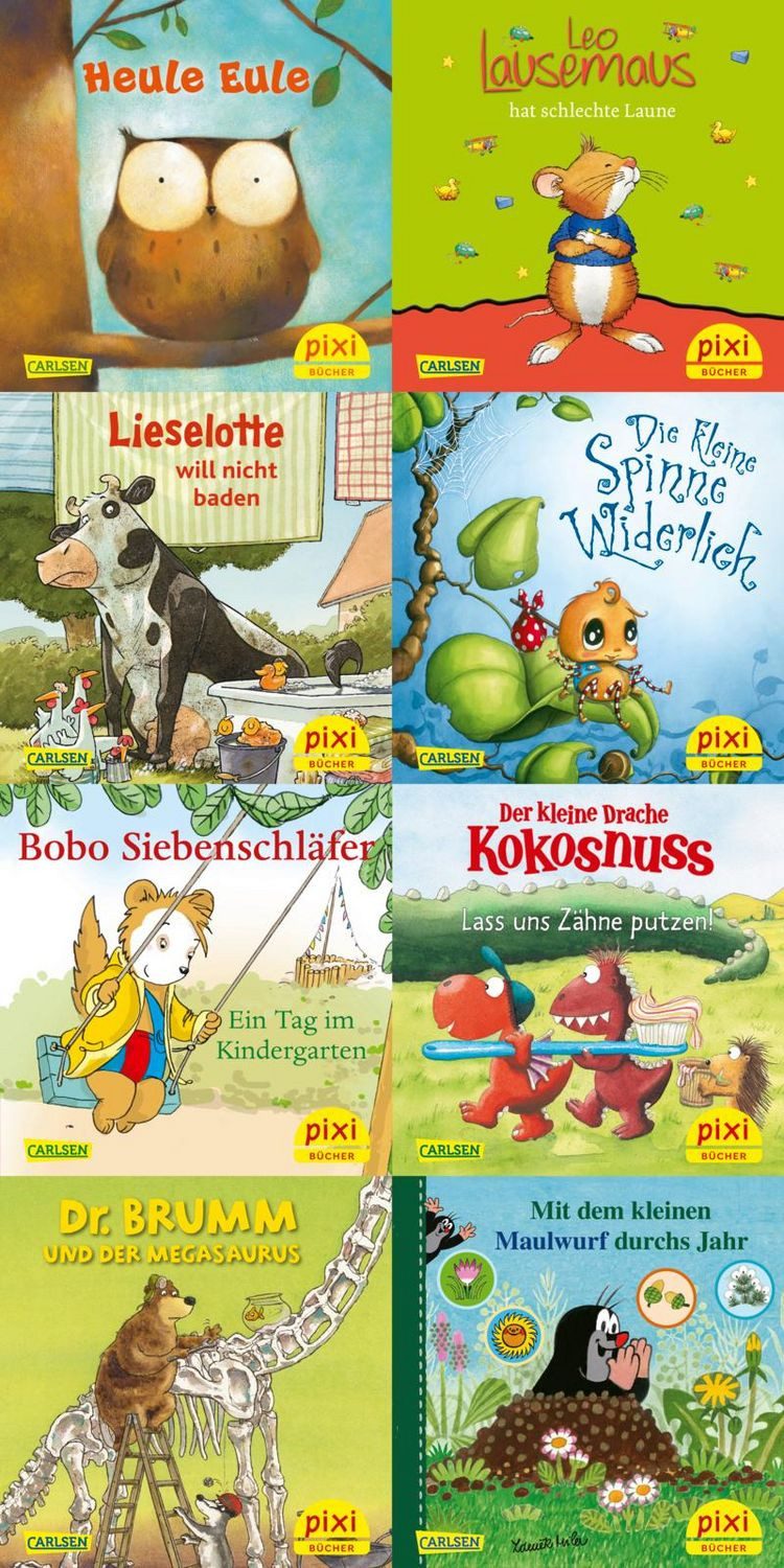 Pixi-8er-Set 297: Pixis liebste Kinderbuch-Helden (8x1 Exemplar) / diverse
