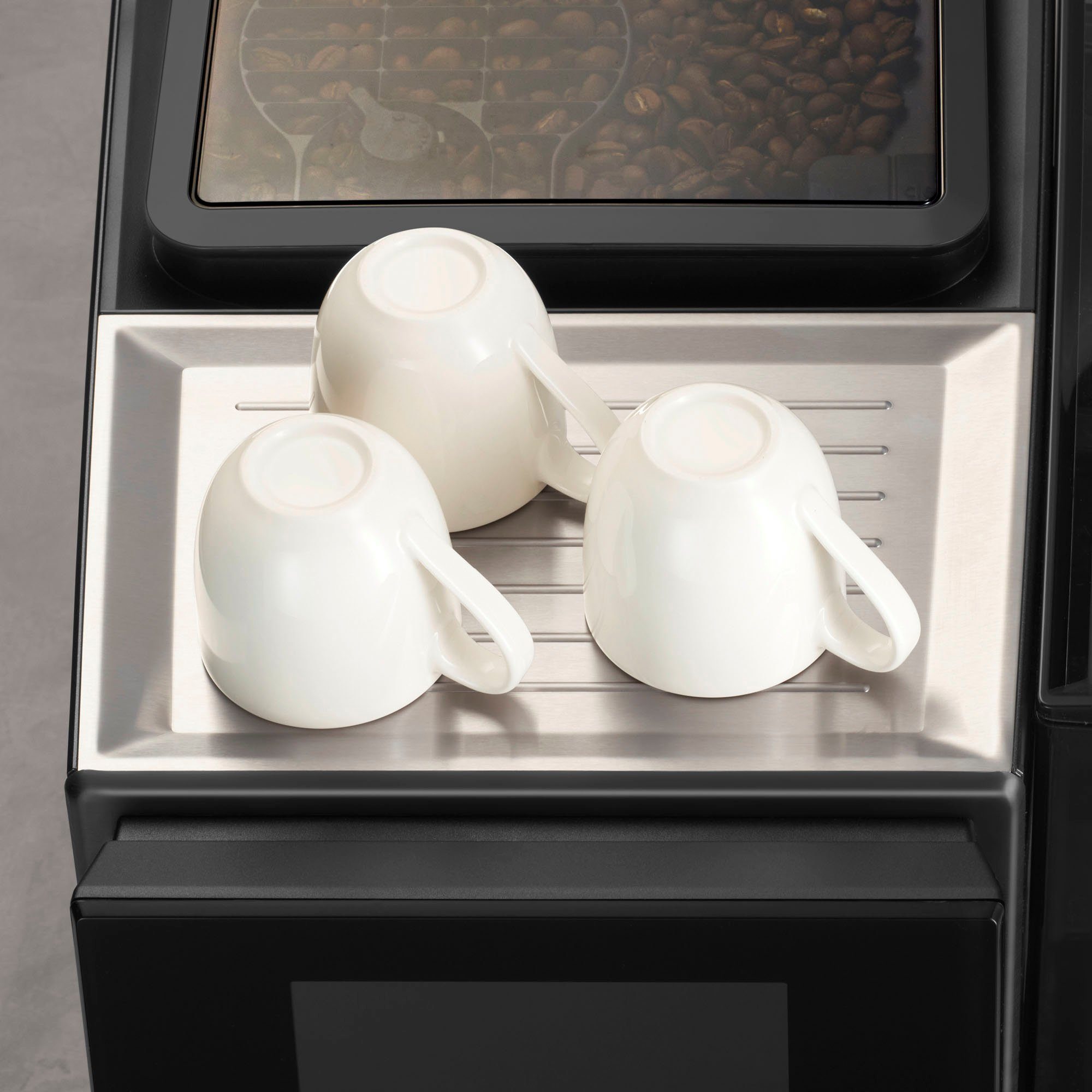 bis Profile SIEMENS classic Full-Touch-Display, Kaffeevollautomat 15 EQ700 speicherbar, TP707D06, Milchsystem-Reinigung