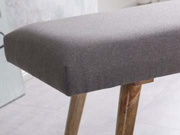 KADIMA DESIGN Sitzbank Sitzmöbel SILE - Retro-Stil, bequemer Bezug, Anti-Rutsch-Noppen