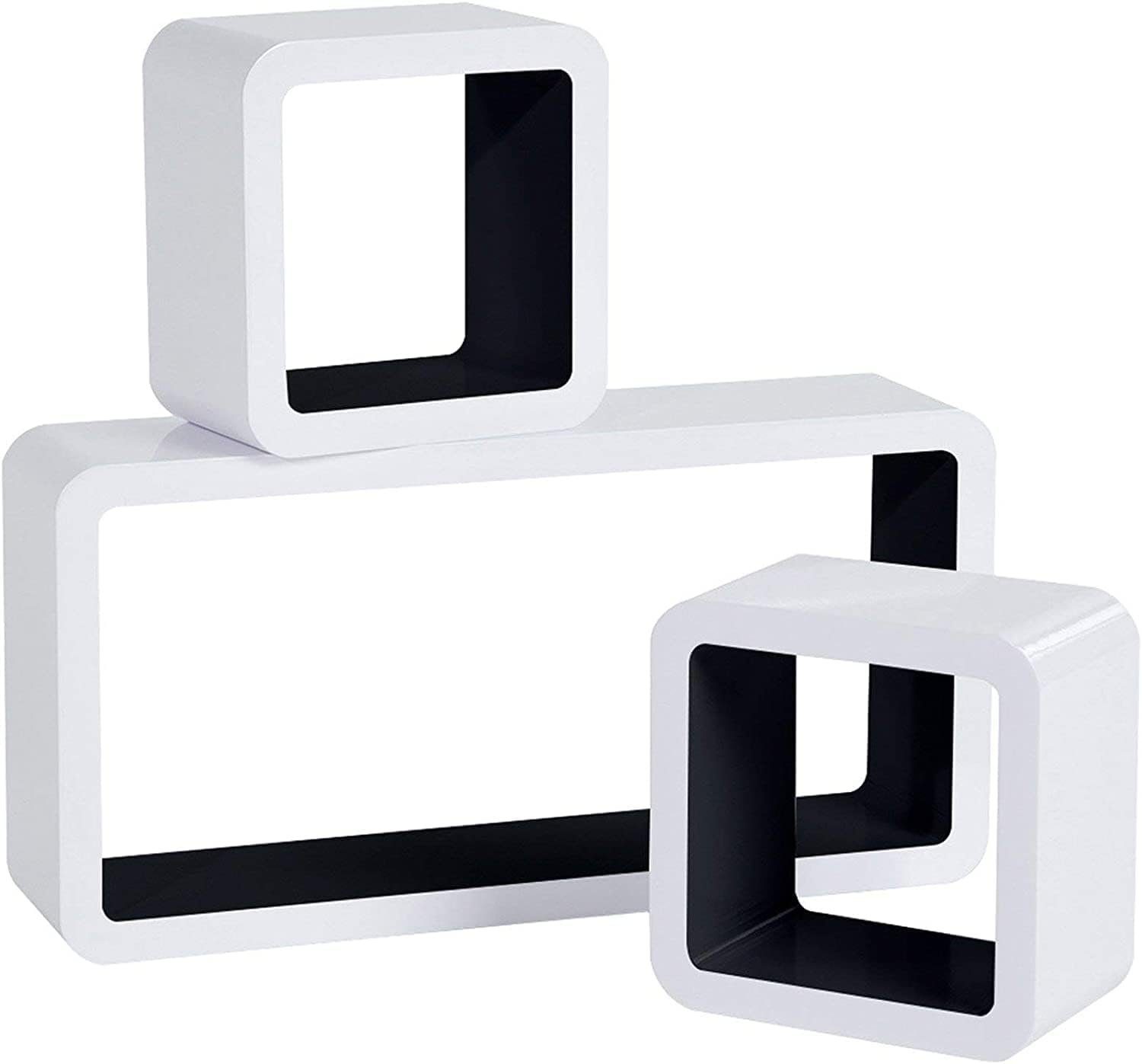 Woltu Wandregal, 3-tlg., Wandregal Cube Regal günstig online kaufen