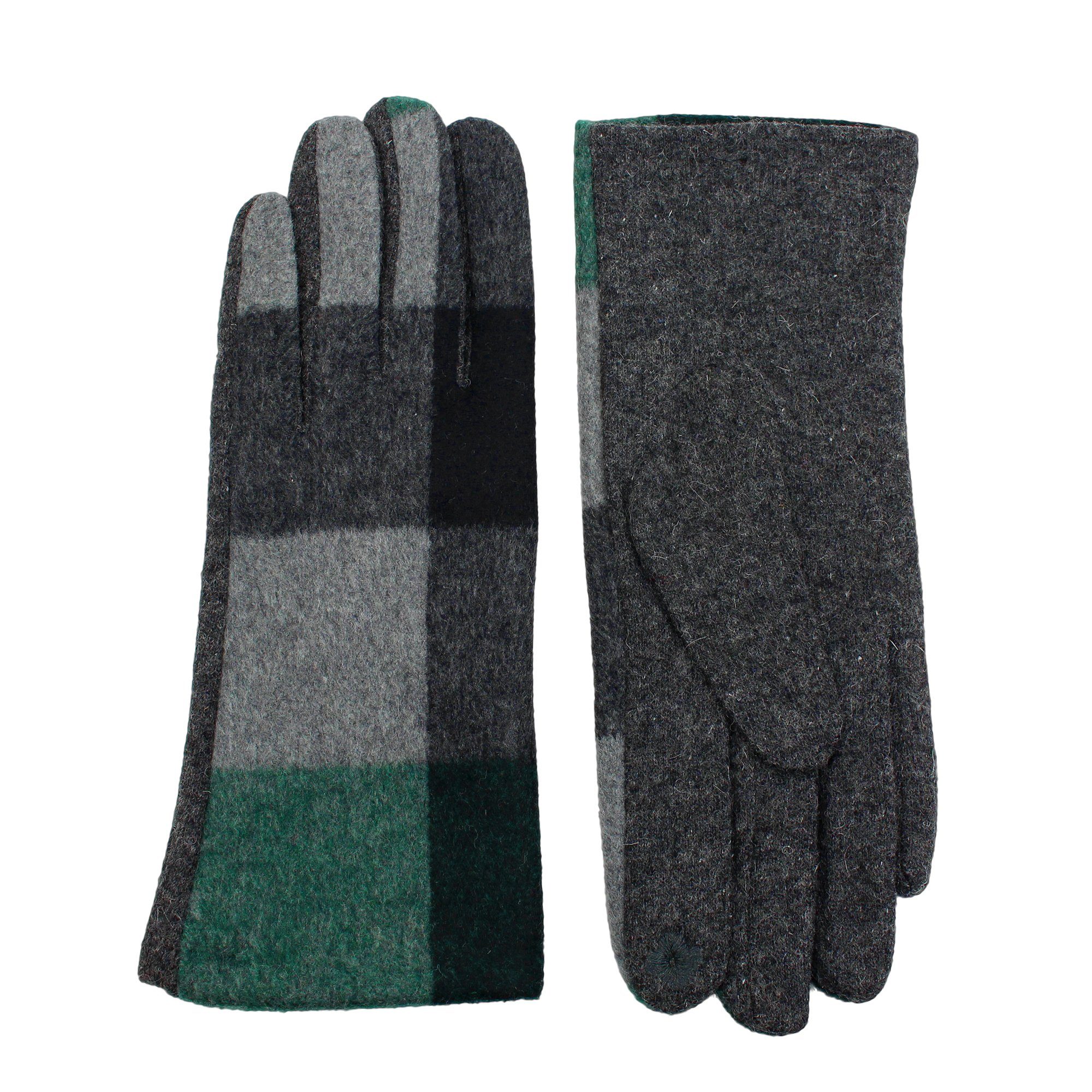 Handschuh Fleecehandschuhe grün ZEBRO