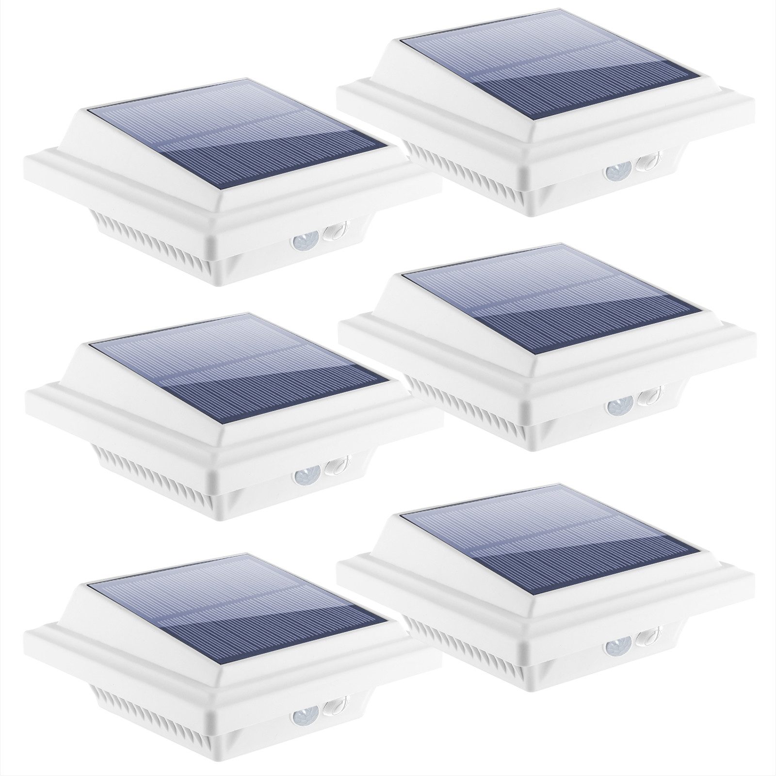 KingLux Dachrinnenleuchten 40LEDs Dachrinne Solarleuchte mit Bewegungsmelder, Bewegungsmelder, LED fest integriert, Warmweiss