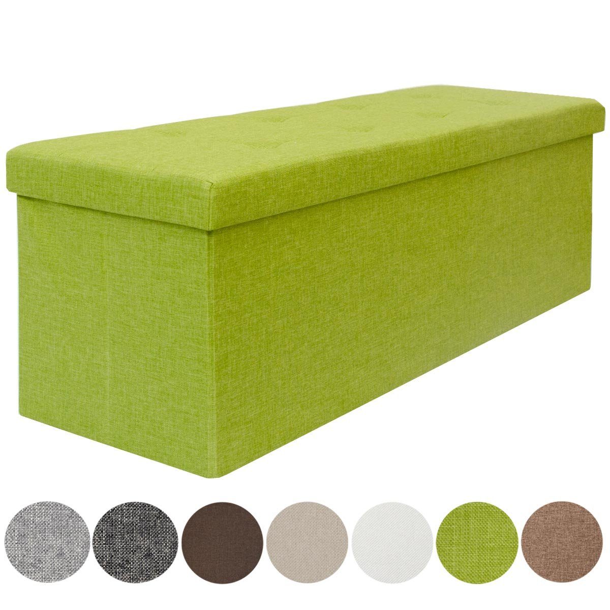 DuneDesign Schuhbank »Faltbare Sitzbank XXL Sitztruhe+2 Trennwände 120l