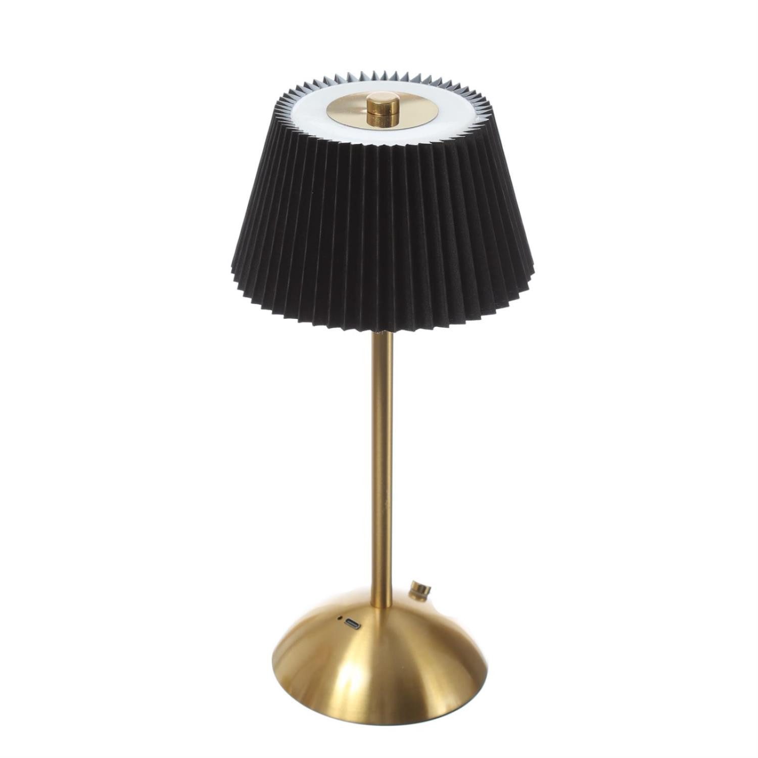 MARELIDA Tischleuchte LED Tischlampe mit Schirm wiederaufladbar dimmbar 3 L günstig online kaufen