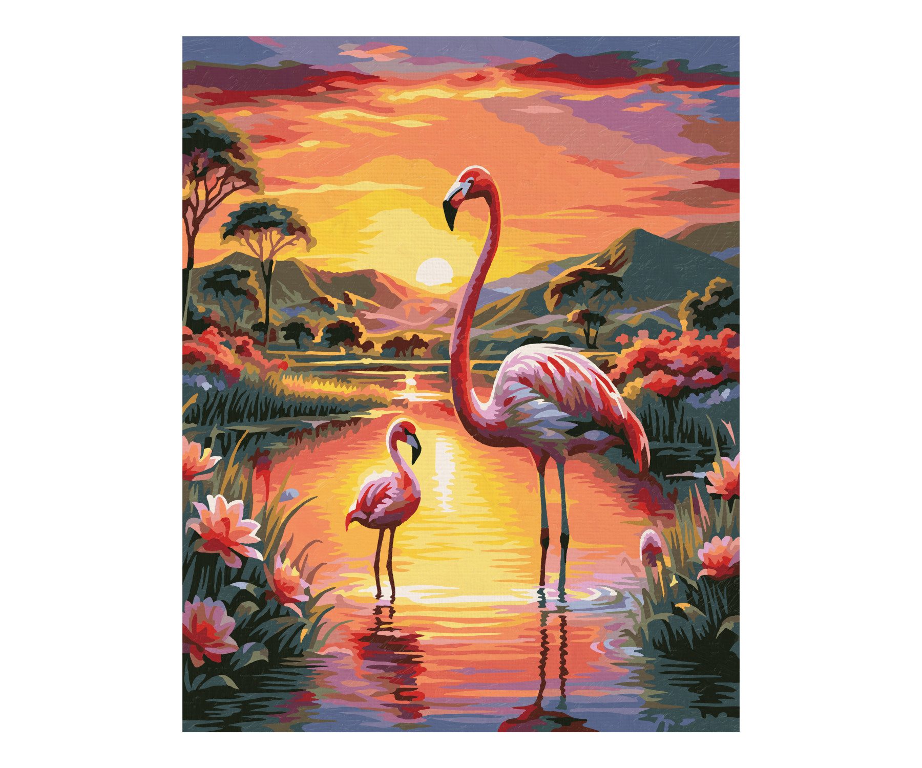 Schipper Malen nach Zahlen Meisterklasse Klassiker - Flamingos, Made in Germany
