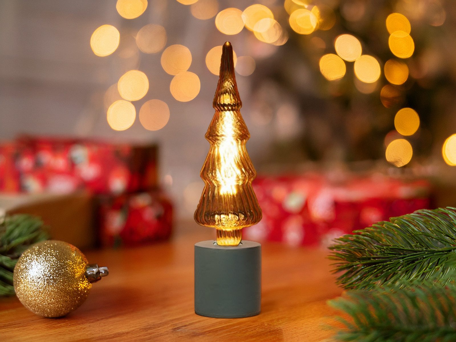 Vellight LED Dekolicht, LED wechselbar, ausgefallene kleine Deko Tischlampe, Weihnachtsbeleuchtung Fensterbank