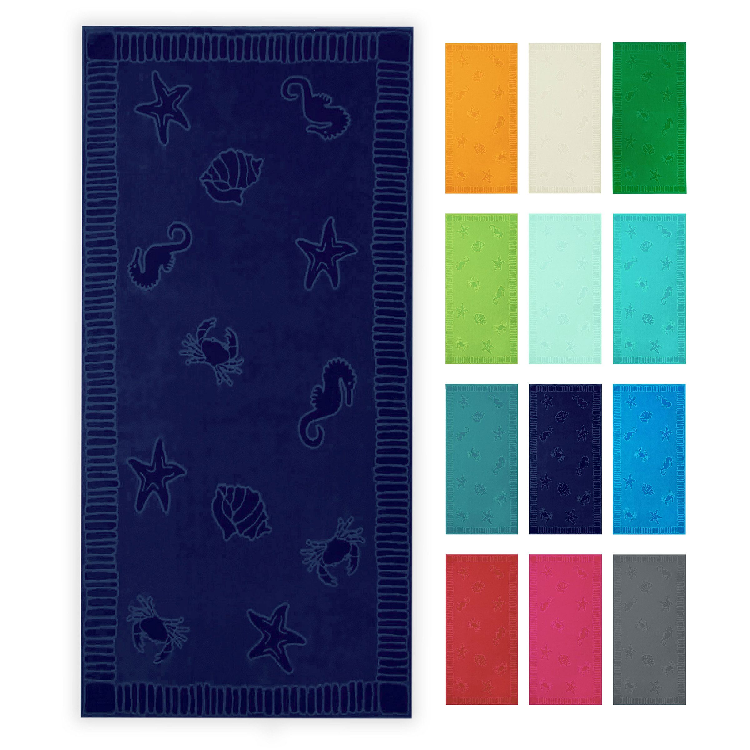 ZOLLNER Strandtuch, Frottier (1-St), 100 x 200 cm, 100% Baumwolle, vom Hote günstig online kaufen