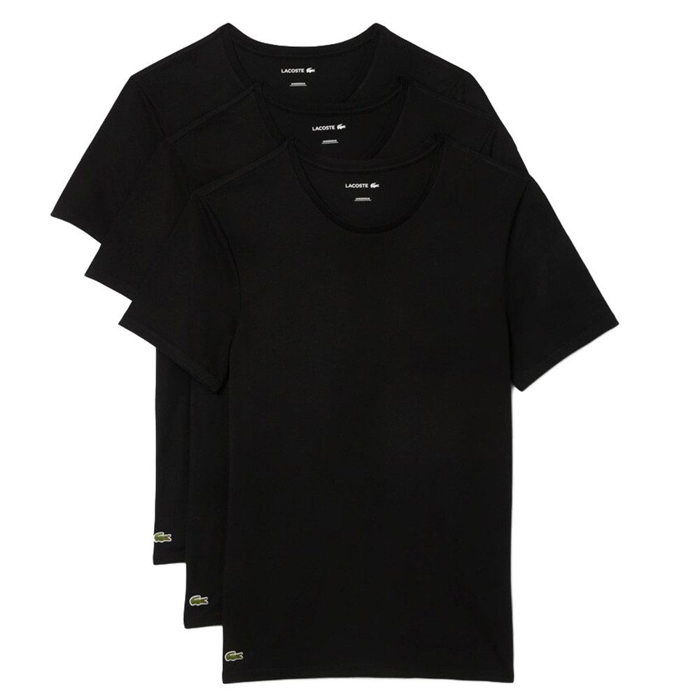 Lacoste Unterziehshirt Underwear Herren Shirts 3er Pack Rundhals Kurzarm Ba günstig online kaufen