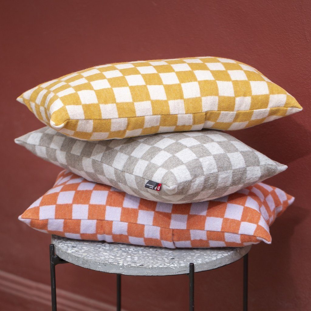 DAVID FUSSENEGGER Kissenhülle Silvretta 'Schachbrett' 30 x 50 cm günstig online kaufen