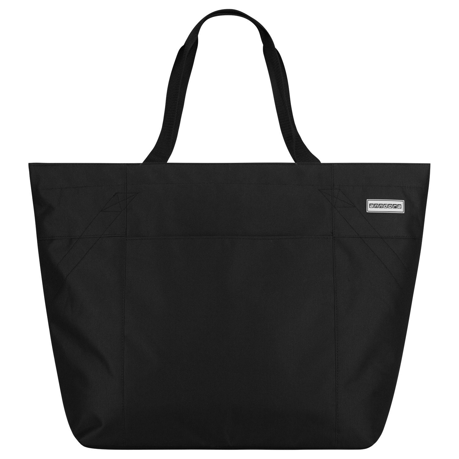 anndora XL-Strandtasche Schultertasche Freizeittasche 40 Liter, Geräumig – Stabil – Mit Reißverschluss – Innen- & Außenfach – Bild 3 von 5