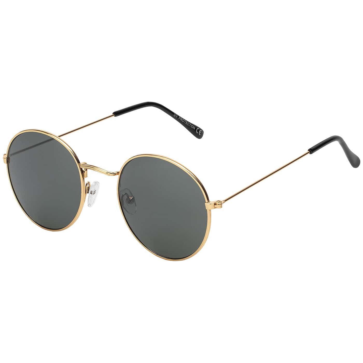 BEZLIT Eyewear Retrosonnenbrille Rund Form Designer Damen Herren Sonnenbrille (1-St) mit orange, blau, hellrot, lila, grün und roten Linsen