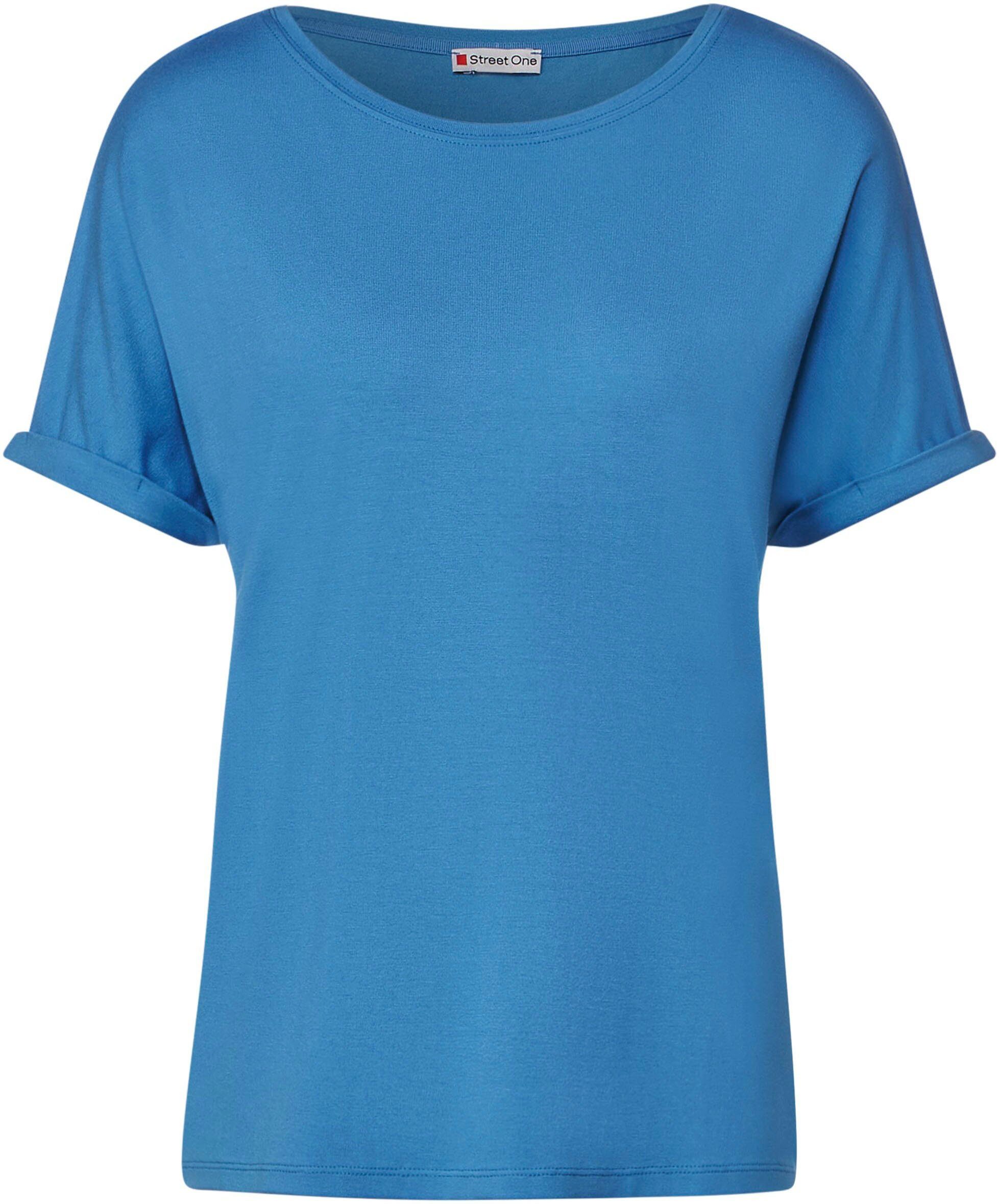 T-Shirt Crista STREET ONE im bay Style blue
