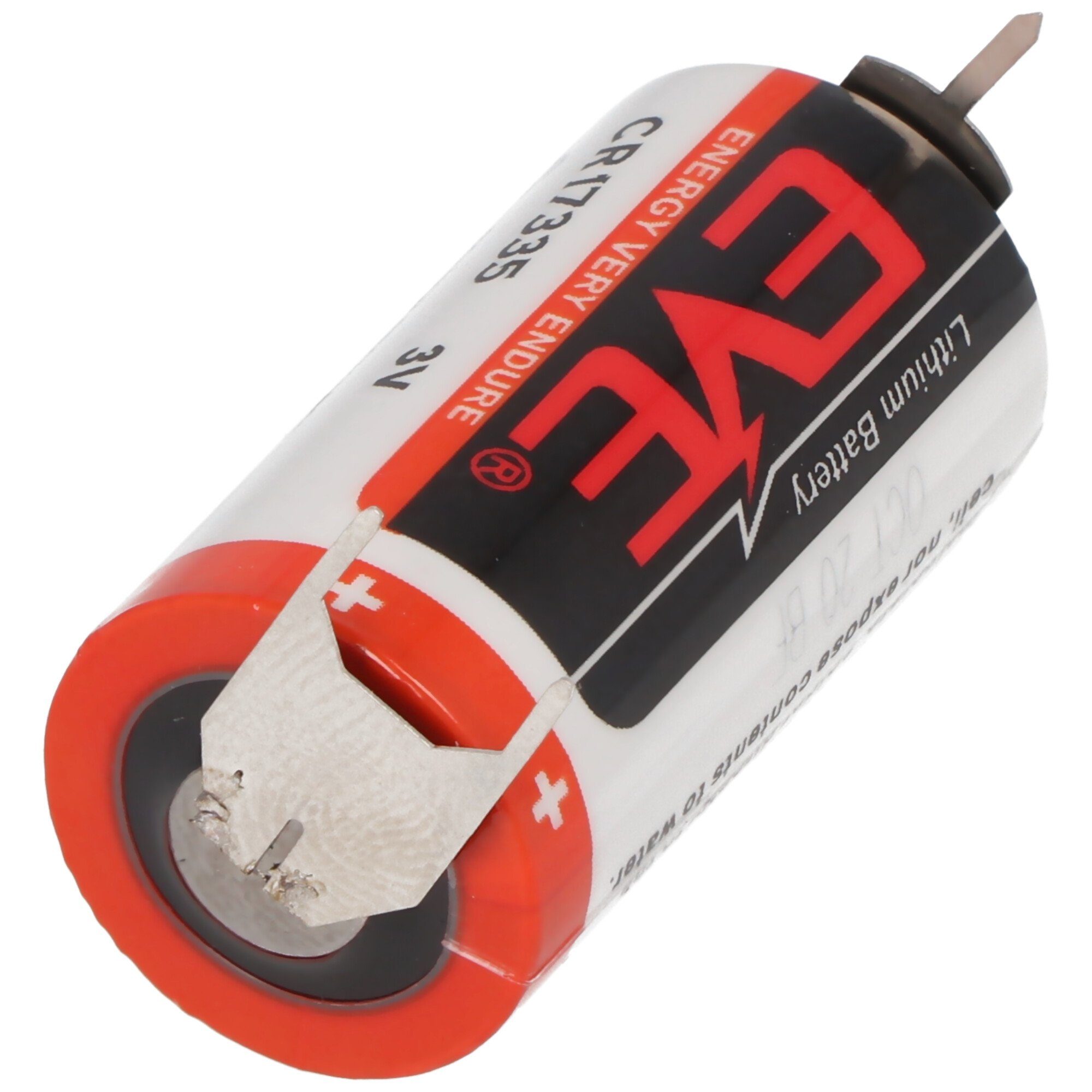 Abmessungen CR17335 1550mAh EVE Batterie Batterie Volt 3 mit EVE 33, Baugröße 2/3A