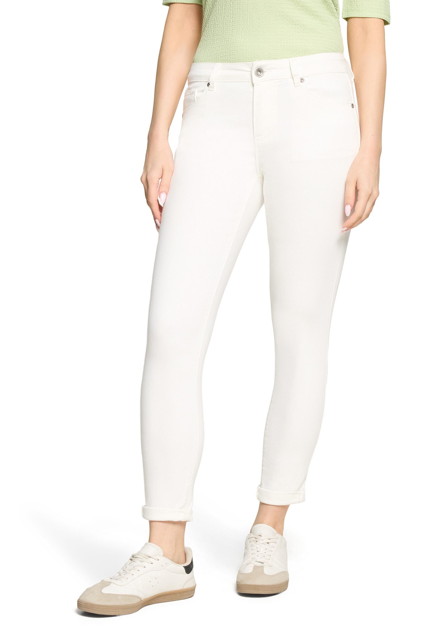 Slim-fit-Jeans Damen mit Waschung