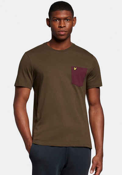 Lyle & Scott T-Shirt LS T-Shirt NOS mit Logostickerei auf der Brust