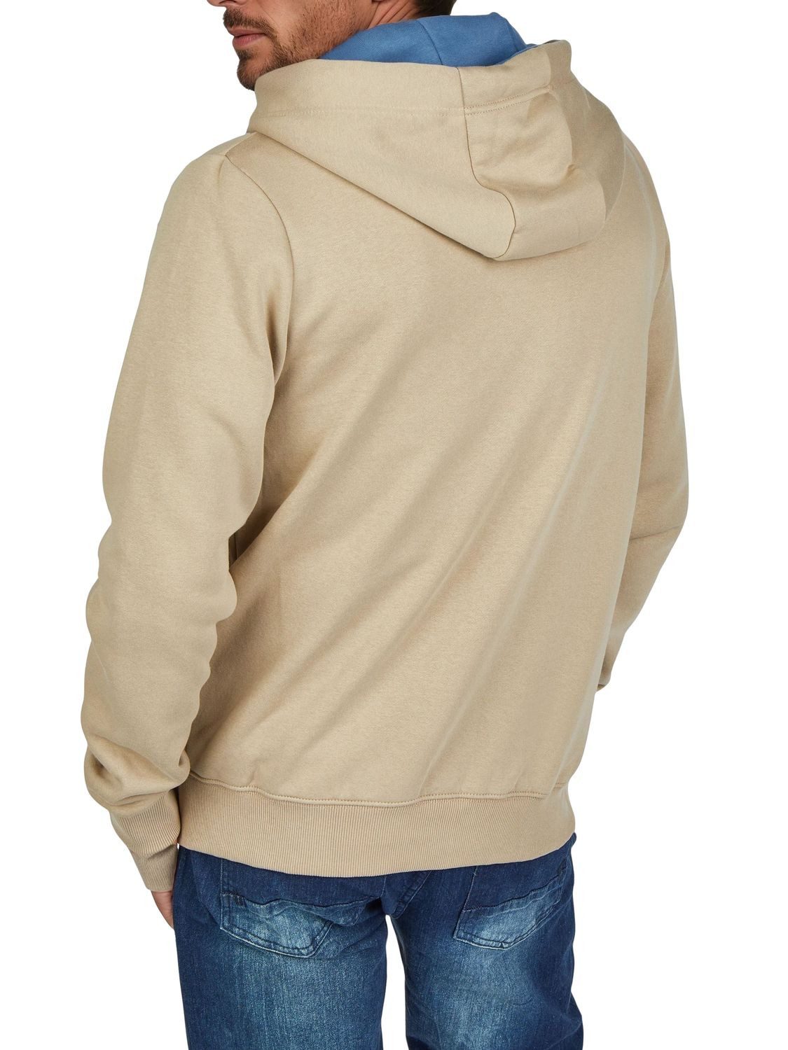DENIMFY Kapuzensweatjacke Herren Sweatjacke DFLeo Regular Fit Hoodie mit Kängurutasche – Bild 2 von 4