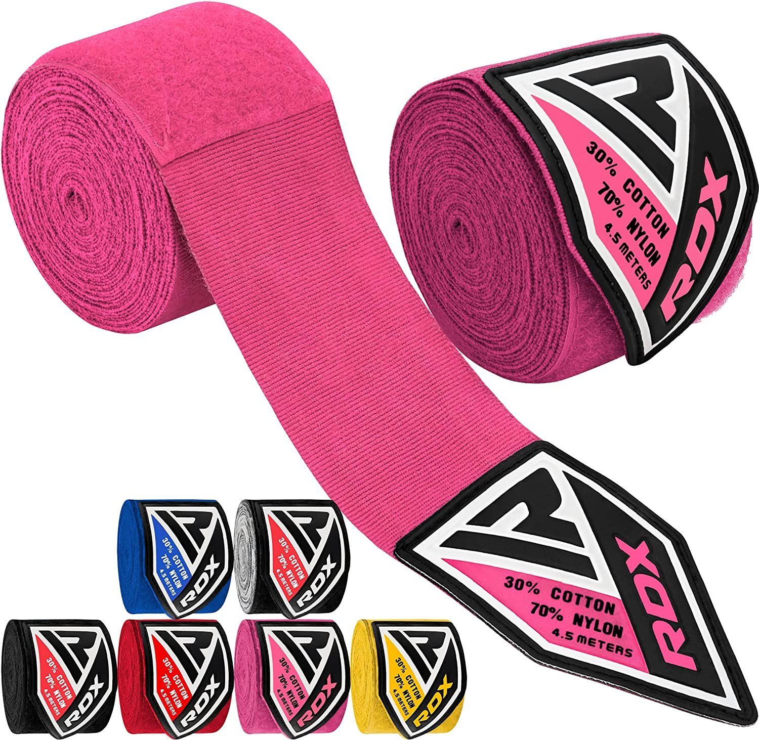 RDX Sports Boxbandagen RDX 4.5m Profi Boxbandagen Boxen MMA Muay Thai, Elastisch Handbandagen