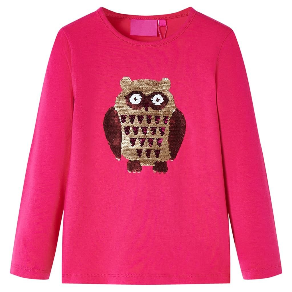 Langarmshirt Kinder-Langarmshirt Knallrosa 92