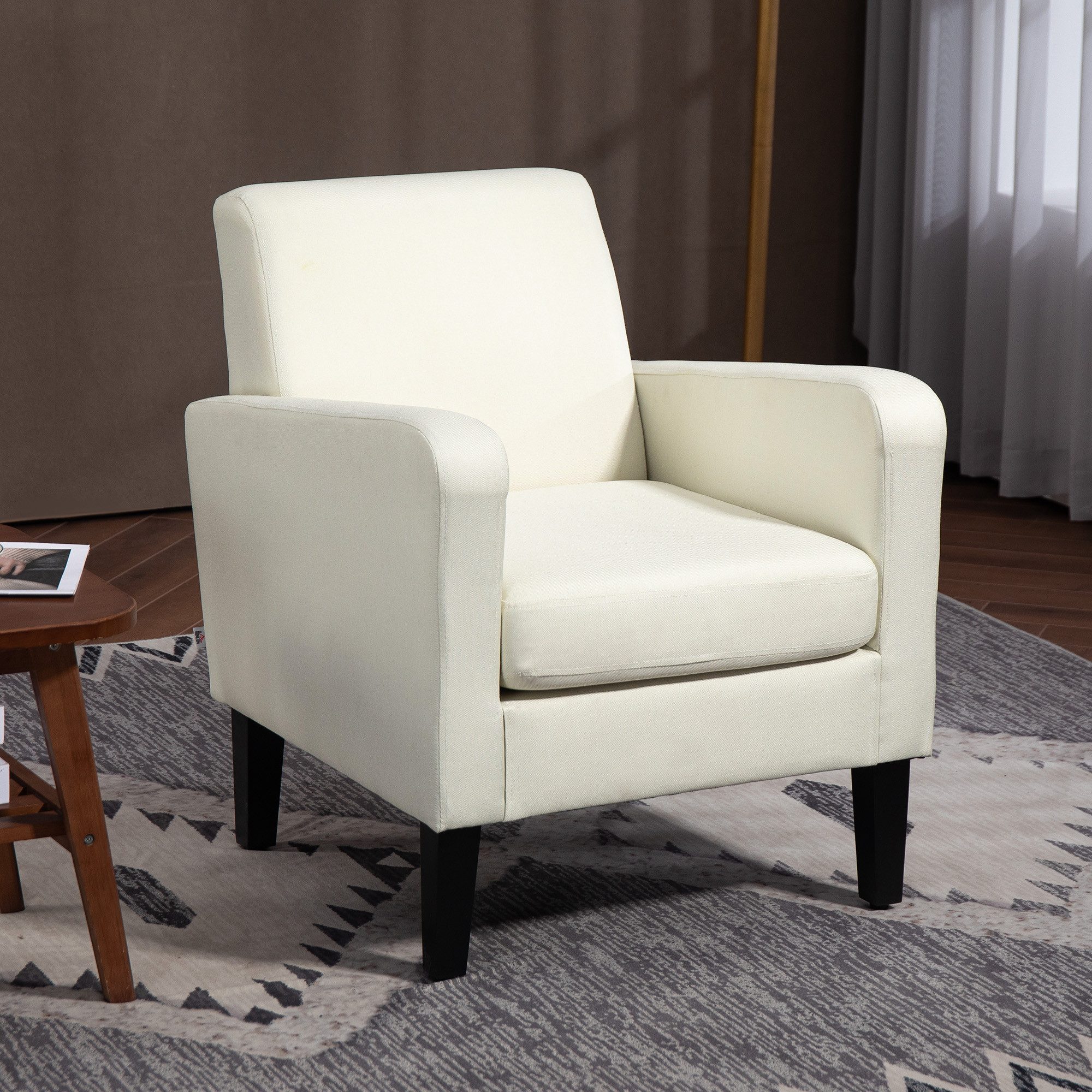 HOMCOM Sessel mit Rückenlehne, abgerundeten Armlehnen, günstig online kaufen