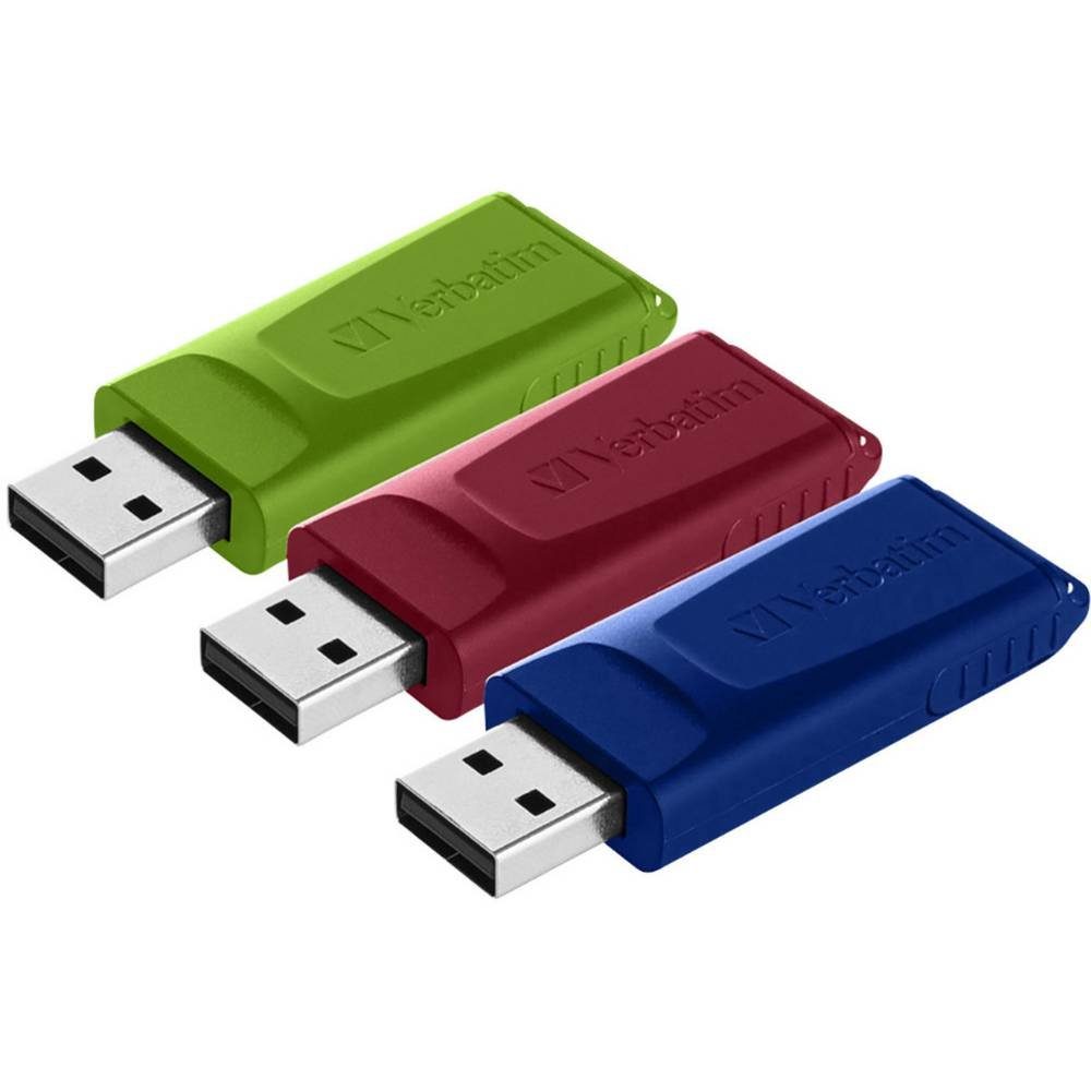 Verbatim USB-Stick 3x16GB USB 2 / USB-Stick (versenkbarer USB-Anschluss)